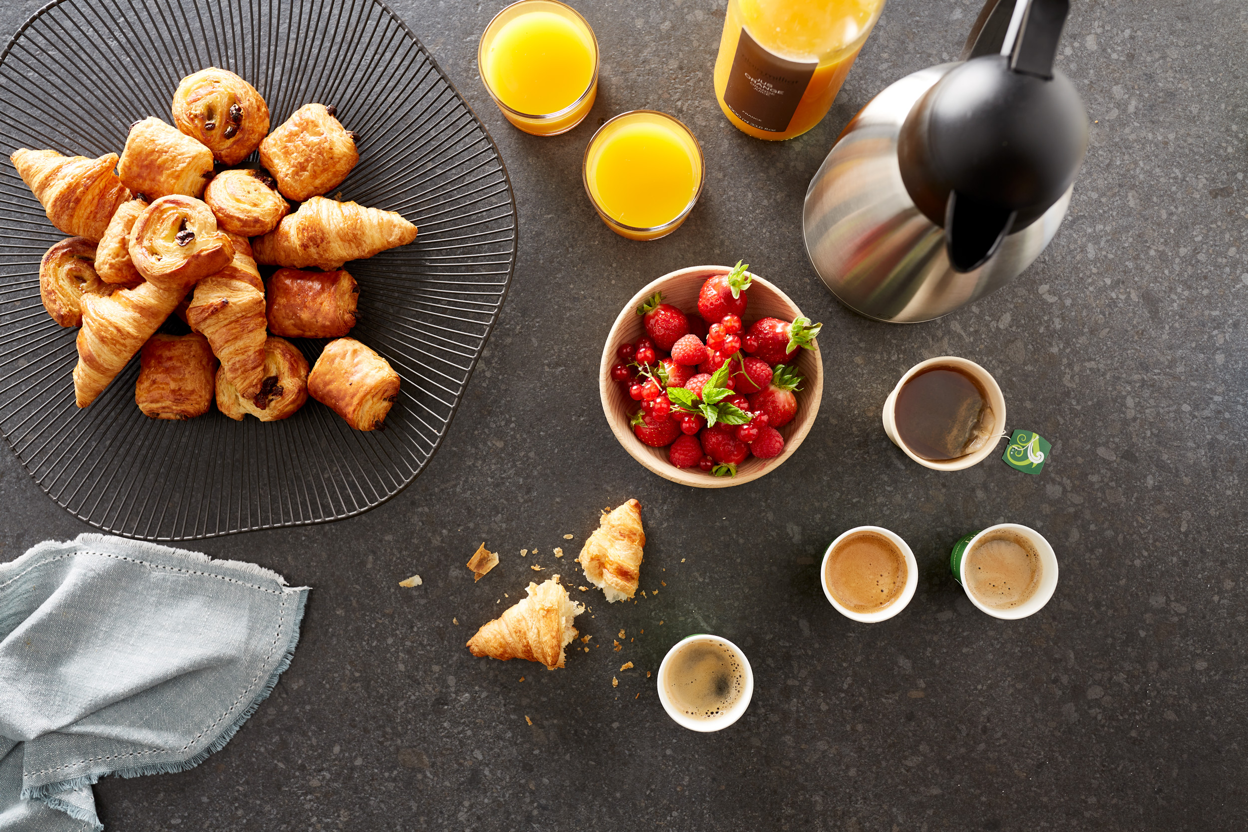 Carte petit déjeuner